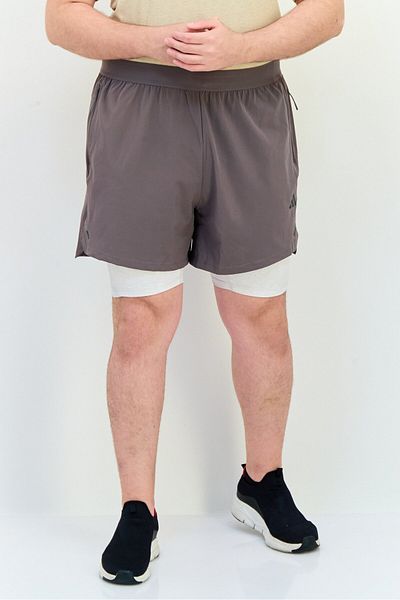 adidas Men Sportswear Fit 7 Inseam Training Shorts, Dusty Grey