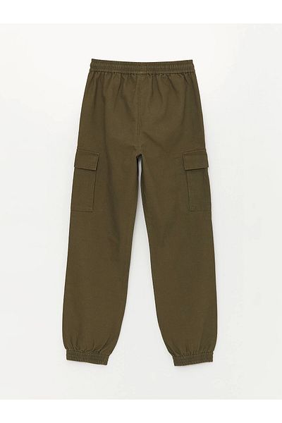 LC Waikiki Lcw Kids Khaki Elastic Waist Boys Cargo Jogger Pants