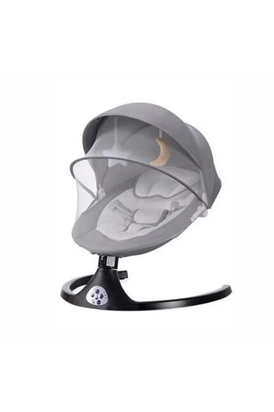 Generic Electric Baby Rocking Chair with Remote Control and Bluetooth, Multifunctional Cradle with Music, Mosquito Net and Toys