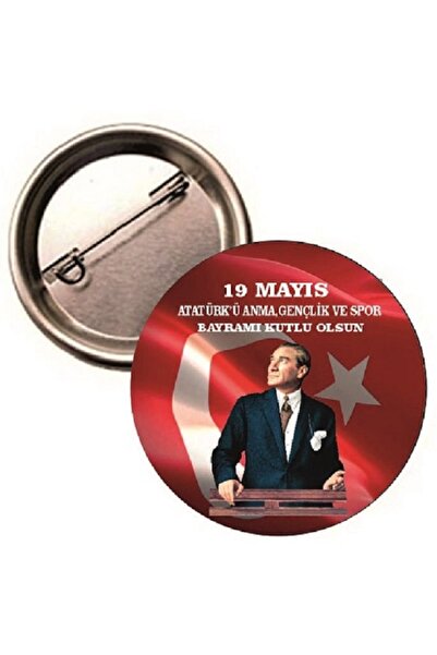 yıldızkurdelaankara 19 MAYIS BUTON ROZET 20 ADET 58MM