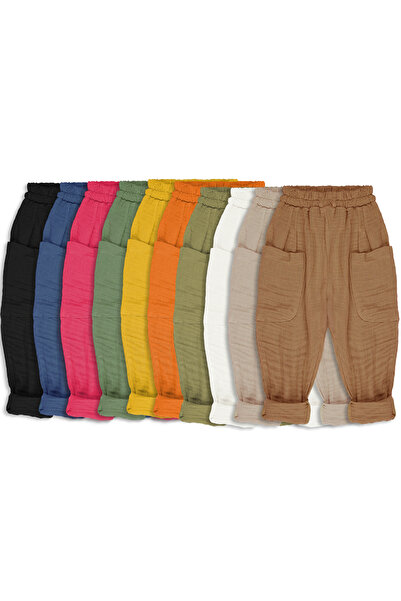 Catz Kids 2 Pack Boyfriend Muslin Pants (Black and Mink)