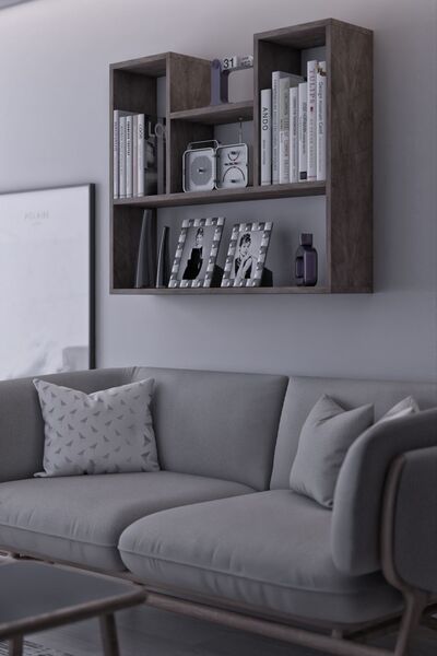 moka park avm Kitaplık Dekoratif Bölme Raflı Lale Çoklu Bölme Raflı Şık Kitaplık