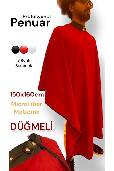 penuar Profesyonel Kesim Önlüğü (DÜĞMELİ) (BOYUN BANDI GEREKTİRMEZ) Marmara B...