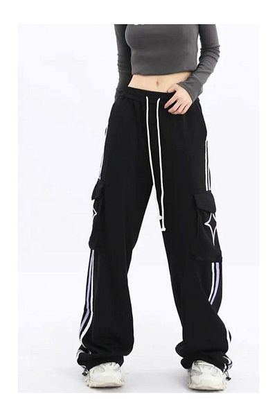 sefur trend collection Παντελόνι αθλητική φόρμα Black Star Cargo