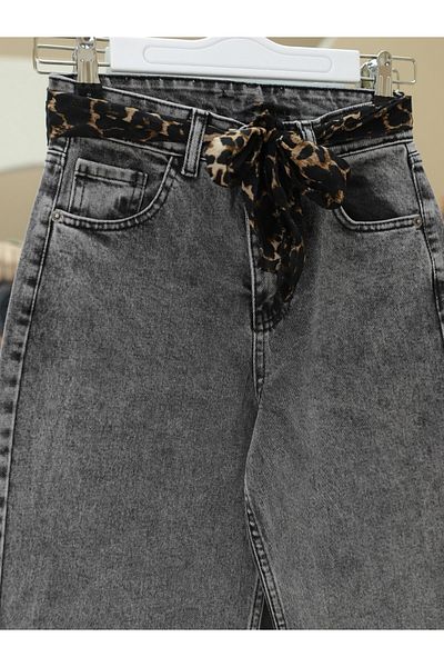 HİJABAYA Scarf Detailed Palazzo Jeans