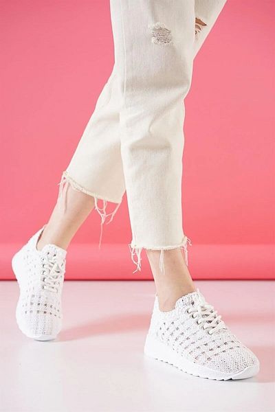 FRESCO SCARFS Women's Alvore Hand Knitted Women's Sports Shoes