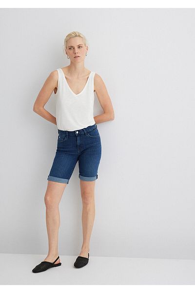 Mavi Alexis Gold Dunkle Jeans Klassische Shorts -1441528584