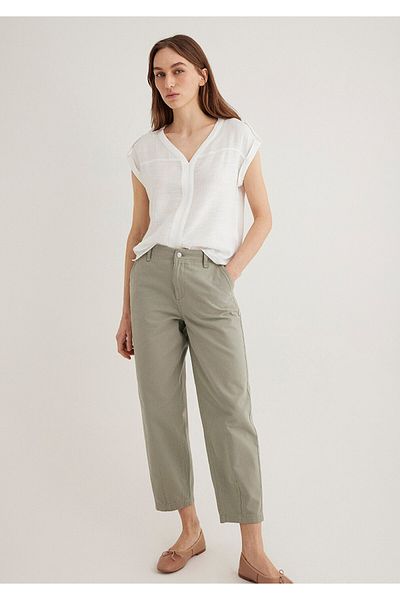 Mavi Λευκή Μπλούζα V-Neck 122504-30701