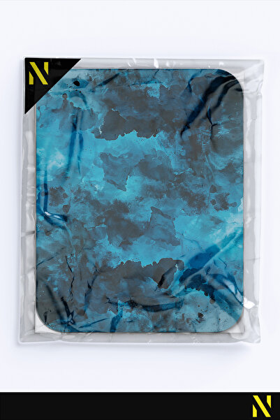 nilizma Εργονομικό ποντίκι με πολύχρωμο σχέδιο - 22 cm X 18 cm - Αντιολισθητική βάση για χρήση στο σπίτι και στο γραφείο