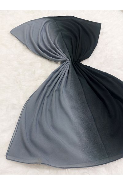 istanbul prensesleri Patterned Chiffon Shawl Gradient Model Soft - Flexible-Soft