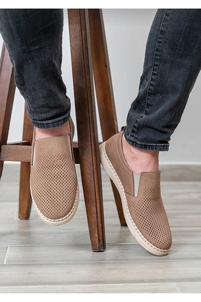 D&M DANİ&MARCA Ανδρικά παπούτσια casual από γνήσιο δέρμα - Summer Loafer, Mink