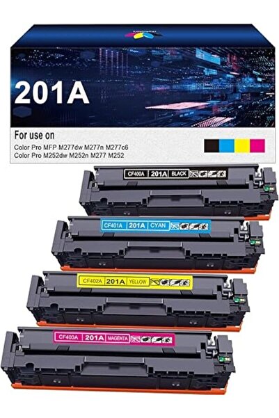 HP 201A 201X CF400A for Color Laserjet Pro MFP M277dw M252dw M277c6 M252 M277 (1 TAKIM) AURA TONER
