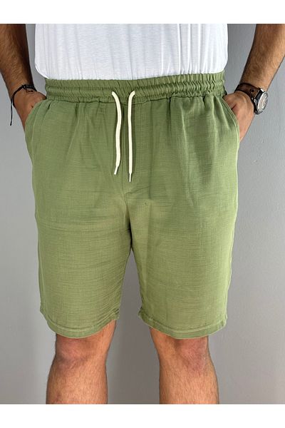 MARESHAL Muslin Shorts Green Color