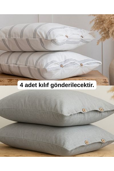 BESTİNA GOLD 4 Pillow Cases