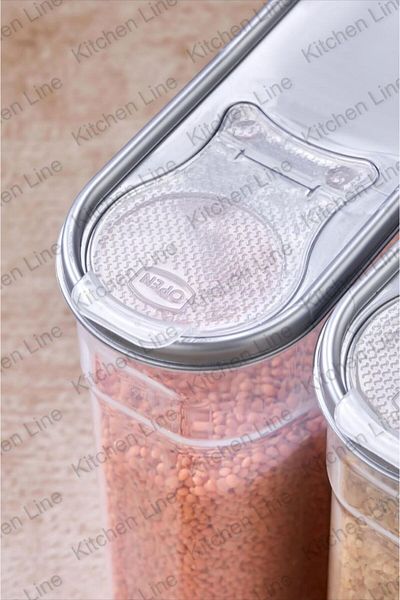 Kitchen Line Food and Vegetable Storage Container 6 Pieces, 4Lt
