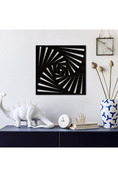Modern Ahşap Duvar Dekoru Spiral Dönüş