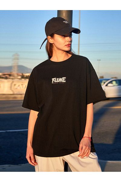 fukuza T-Shirt with Print Fluke