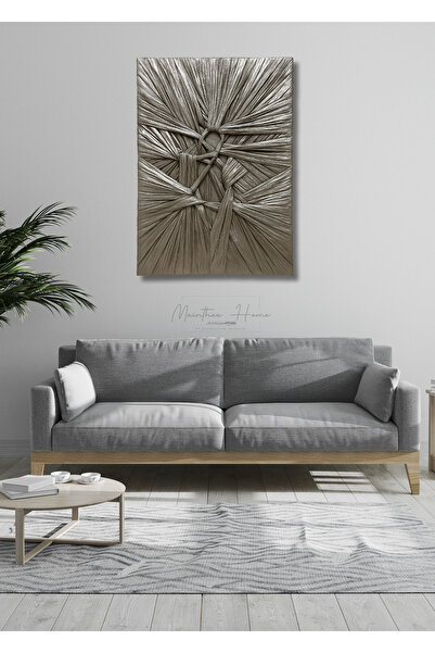 MAİNTHEAHOME Dokulu Alçı Tablo - Bağların Ritmi | El Yapımı 3D Dekoratif Duva...