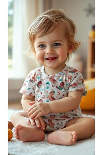 PEAR BABY Unicorn Detailed Baby & Kids Snap-On Bodysuit