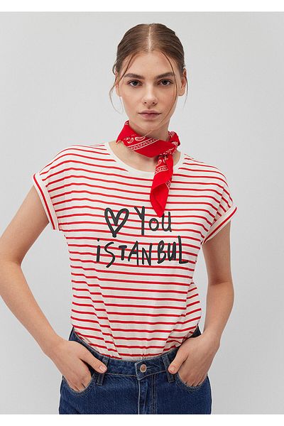 Mavi Printed Red Bandana 1911810-82580