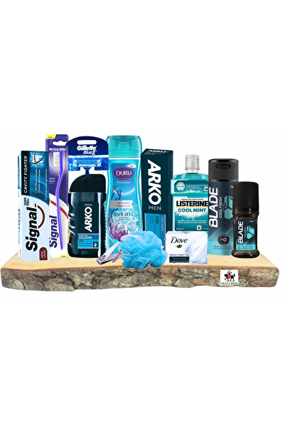 Arko Men Erkek damat bohçası için sandıksız tıraş bakım ürünleri 12 parça