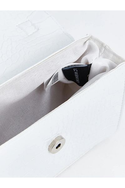 LC Waikiki LCW ACCESSORIES Γυναικεία τσάντα ώμου White Leather Look