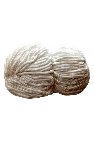 Genel Markalar 1 Çile 6 Mm Beyaz Polyester Hamak Salıncak Makrome Ip (takribi 750 Gr)