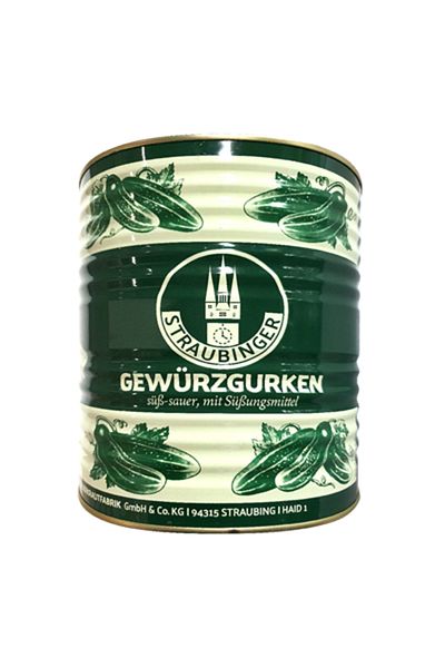 TRAUBINGER Cucumbers In Vinegar Caliber 55-60, , 9.7 Kg