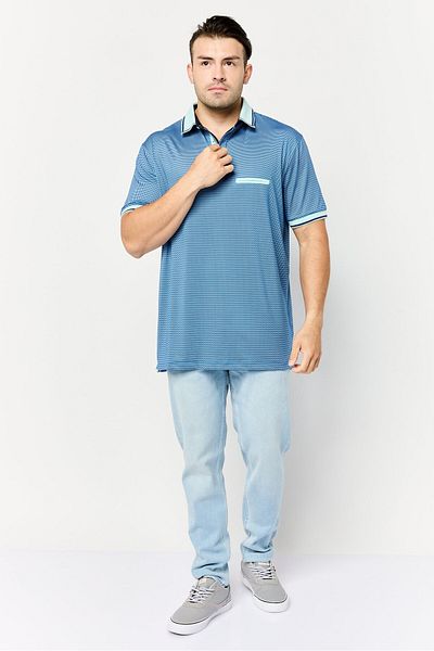 Head Men Regular Fit Allover Print Short Sleeve Polo Shirt, Multicolor