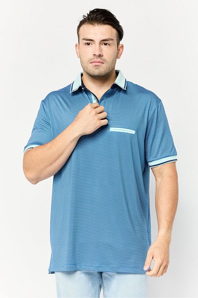 Head Men Regular Fit Allover Print Short Sleeve Polo Shirt, Multicolor