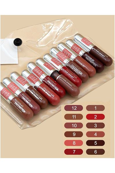 LOVEME BEAUTY Lafme Beauty Long Lasting Mini Liquid Lipstick 12 Pieces