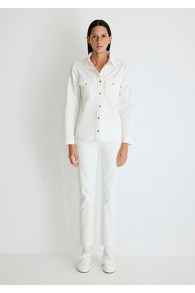 Mavi Merida All Blue Off-White Jean Shirt Fitted / Fitted Cut1210662-86491