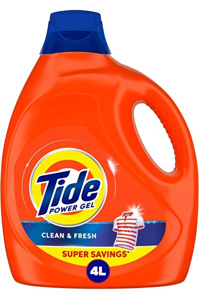 Tide باور جل لغسيل الملابس نظيف ومنعش، 4لتر