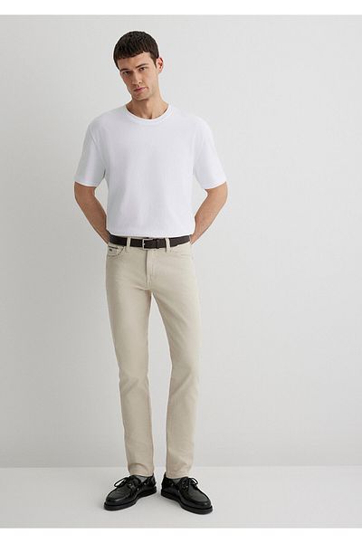 Mavi Παντελόνι Jake Black Beige Gabardine - 0042288058