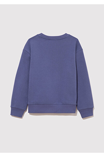 Mavi Logo Baskılı Mor Sweatshirt 7s10050-70661