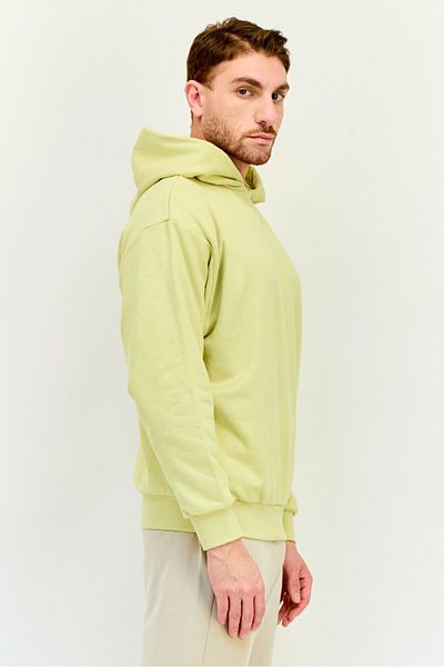 adidas Men Sportswear Fit Long Sleeve Basketball Hooded Sweatshirt, Yellow
