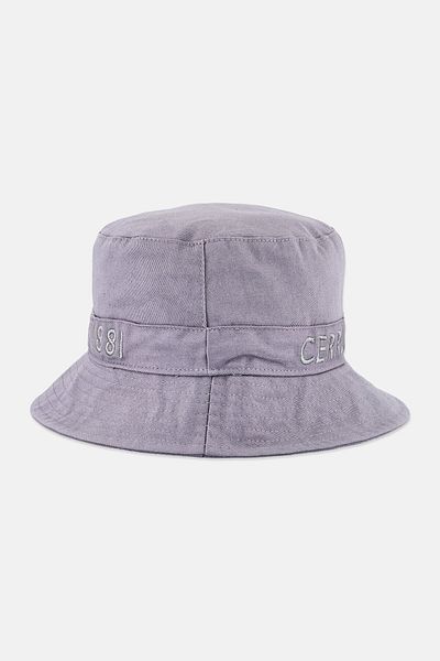 Cerruti 1881 Men Embroidered Logo Bucket Cap, Grey