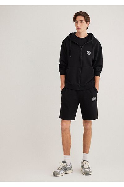Mavi Black Printed Shorts -0410224-900