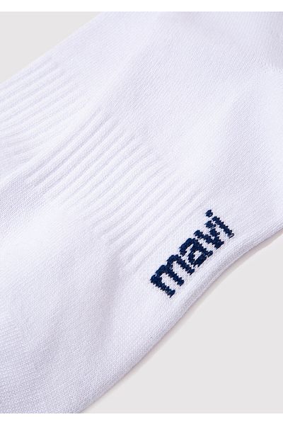 Mavi Weiße Socken mit Logo-Aufdruck - 0911160 -28613