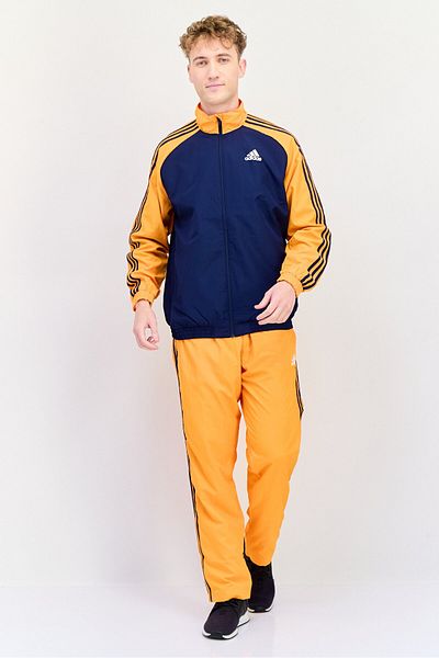 adidas Men 2 Pieces Sportswear Fit Long Sleeve Outdoor Tracksuit, Multicolor