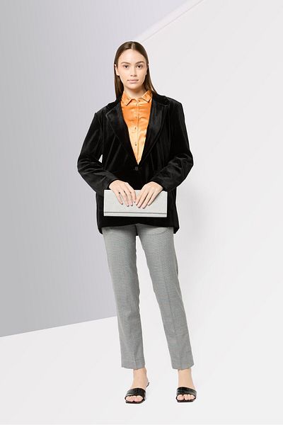 Dkny Women Regular Fit Solid Casual Blazer, Black