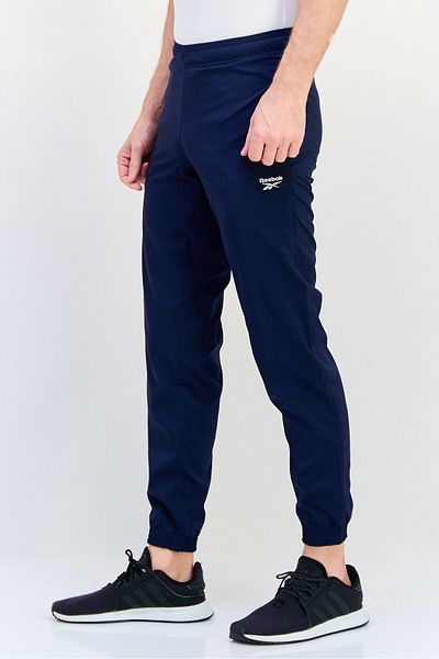 Reebok Men Sportswear Fit Brand Logo Training Track Pants, Navy