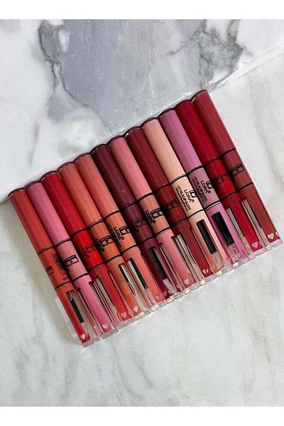 Laura Liquid Lipsticks and Lip Balm - 12 Fixed Colors