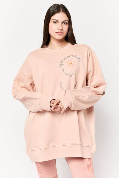 adidas X Stella Mccartney Women Sportswear Fit Long Sleeve Outdoor Sweatshirt, Peach