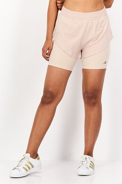 adidas Women Sportswear Fit Training Shorts, Beige