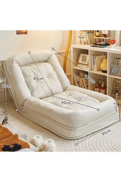 sharpdo Modern Home Single Sofa, Can Lie down and Sleep, Reclining Tatami