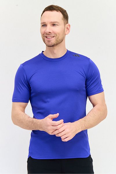 adidas Men Sportswear Fit Short Sleeve Training T-shirts, Blue