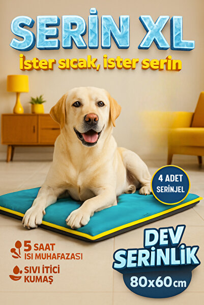 pawdaz Serin (80X60CM) - 4 Mevsim Kedi/ Köpek Matı, Sıcak Veya Soğuk Kullanıl...