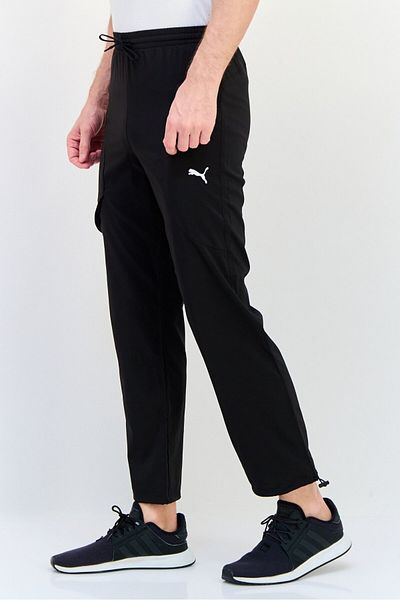 Puma Men Sportswear Fit Brand Logo Training Track Pants, Black