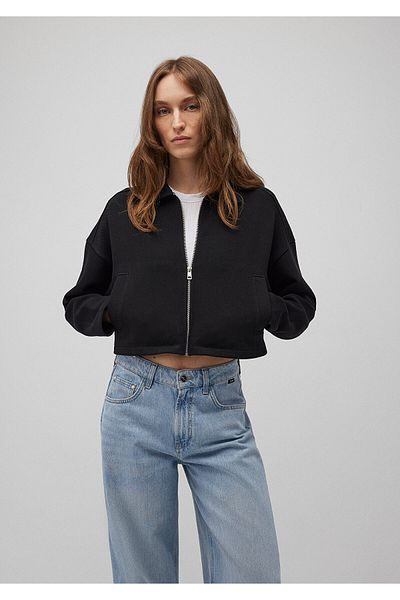 Mavi Black Zippered Sweatshirt - 1S10154-900
